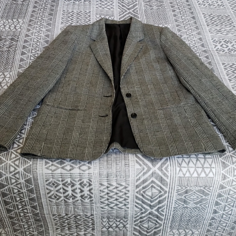 SOLD ON MERC. Vintage Check Blazer